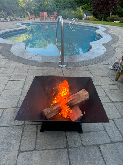 🔥 24" Fire Pit Made from Recycled 12 Gauge Steel 🔥