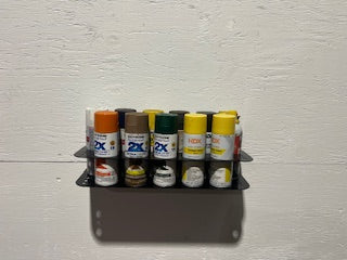 Heavy-Duty Wall-Mounted Spray Can Storage Rack